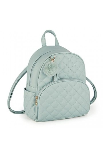 ECOSUSI Sac a Dos Femme Mini Sac à Dos pour Femme Cuir Petit Sac à Dos Femme Elegant Sac à Main Pour Femme Mignon Pendentif à