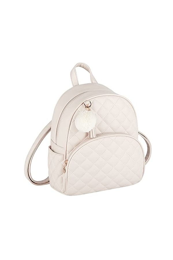 ECOSUSI Sac a Dos Femme Mini Sac à Dos pour Femme Cuir Petit Sac à Dos Femme Elegant Sac à Main Pour Femme Mignon Pendentif à