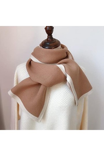 Foulard Femme Soie Cheveux pour De Hiver en Echarpe Nouvelle Couleur Unie Écharpe Femmes Mode Extérieure Épaississement Chaud