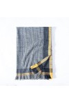 Foulard Femme Cheveux Echarpe Soie Écharpe Femme Frontière Contraste Couleur Plaid Imprimé Châle Écharpe Femme Écharpe Onesiz
