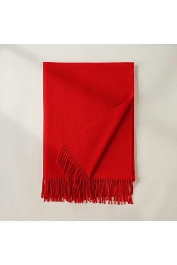 Foulard Femme Cheveux Echarpe Soie Nouvelle Couleur Unie Écharpe Femmes Mi-Longueur Chaud Châle Mode Gland Écharpe Taille Uni