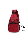 FANDARE Sac Poitrine Femme Sacs à Dos porté Travers Sacs Décole Homme Sac dEpaule de randonnée Sacs de Sport bandoulière Sa