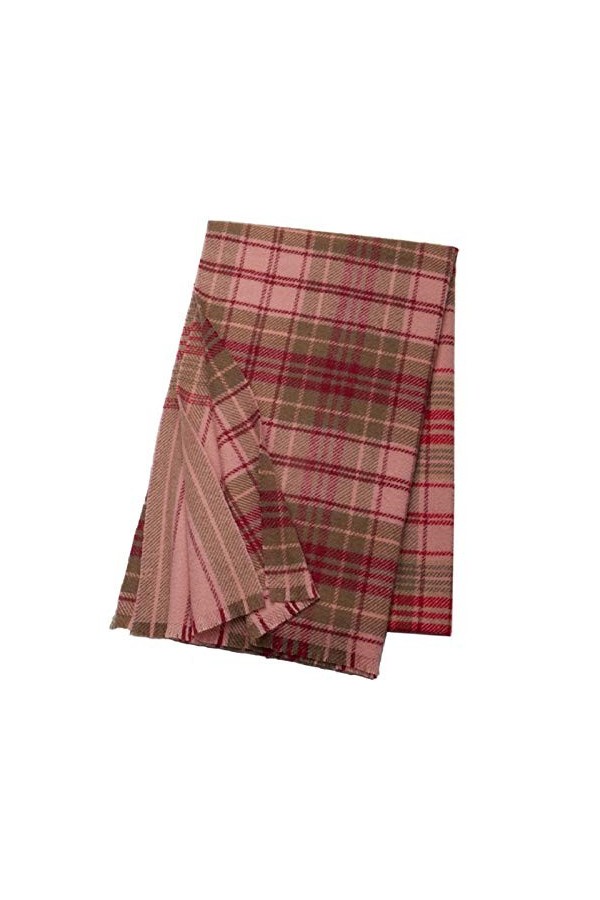 Écharpe En Laine De Couleur Cachemire Teintée Dans La Laine,Pinkcamel-200 * 60cm