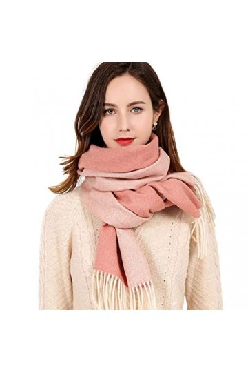 JUGUU Echarpes Cachemireécharpes 100% Laine DAgneau Châles Et Écharpes En Cachemire Chaud-Ré_170X40Cm