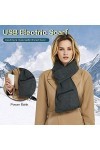 FACAI Châle Chauffant électrique USB ，écharpe De Chauffage Mobile Souple Portable écharpes De Réchauffement dhiver pour La M