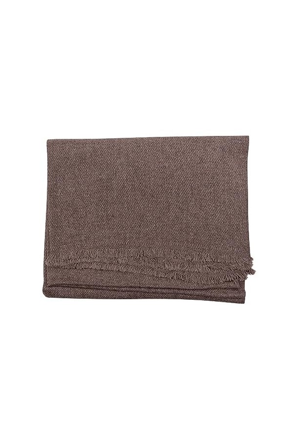 yanopurna Écharpe en cachemire unie, Rose, taille unique