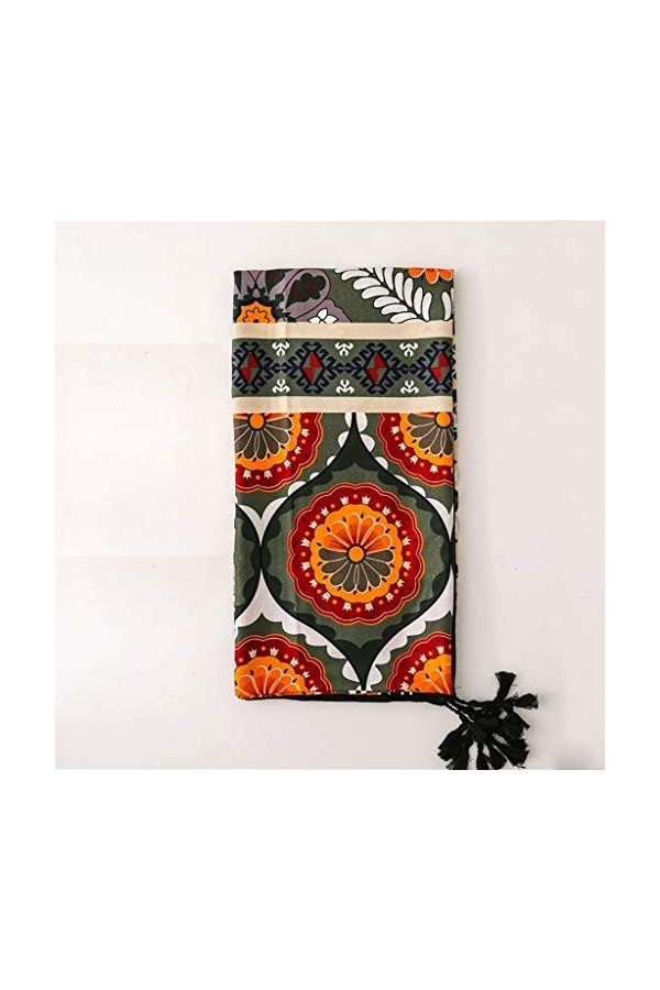 Femmes Grande écharpe Doux Totem Imprimer Long châle Femme Mode Cou écharpe Couverture Wrap Pashmina