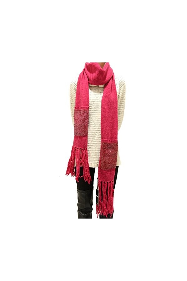 WHO*S WHO 4468F sciarpa TASCHE LANA VERGINE accessori donna scarf women [UNICA]