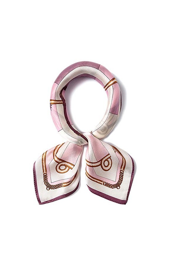 GDYX Écharpe 52 * 52cm nouvelle écharpe en soie élégante foulard carré dimpression de la soie féminine&nbsp;&nbsp;&nbsp;DK022-7