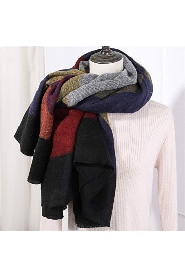 TYXL Foulard de Soie Femme, Sciarpa Donna Sciarpa Quadrata di Cachemire di Alta qualità for Le Donne Lana Inverno Poncho Scia