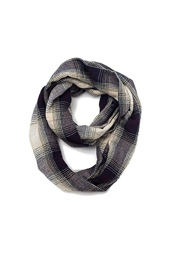 Tbkoly Écharpe en Poncho à la Mode for Foulards châle, écharpe dhiver à Carreaux de Style coréen de Luxe for Femmes avec Poc