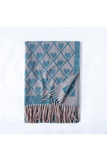 Foulard Femme Cheveux Echarpe Soie Amour Imprimer Écharpe Femmes Nouvelle Écharpe À Carreaux Mode Tempérament Gland Écharpe C