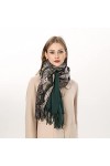 Foulard Femme Cheveux Echarpe Soie Écharpe Dames Écharpe Épaississement Chaud Châle Wrap Mode Longue Couverture L190Cmw70Cm Y