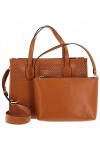 GUESS Katey Perf Small Tote Cognac