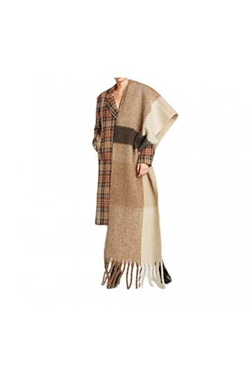 Écharpe de Couverture dhiver pour Femme, écharpes et châles réversibles en Cachemire Imitation Cachemire surdimensionné pour