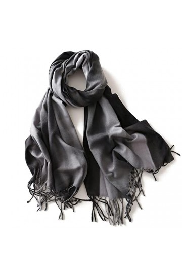 Foulard Femme Cheveux Echarpe Soie Écharpe Chaude Femmes Designer Gradient Châle Dames Luxueux Long Wrap Glands L190Cmw70Cm Y