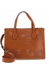GUESS Katey Perf Small Tote Cognac
