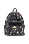 Loungefly x Nightmare Before Christmas Womens Allover-Print Character Mini Backpack