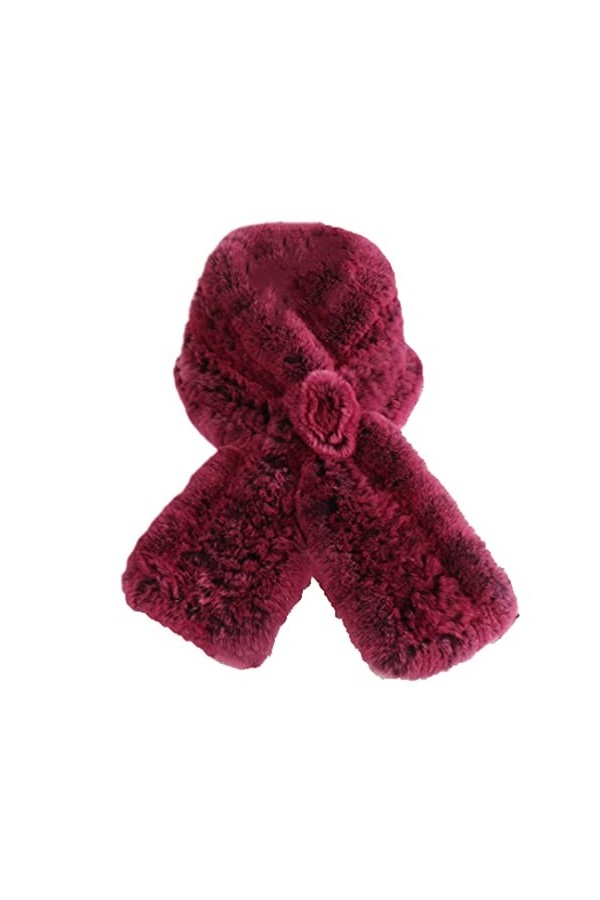 Mokkpeq Hiver Femmes Fourrure Écharpe en Plein Air Temps Froid Épais Chaud Doux Fourrure Silencieux Dame Décontracté Patchwor