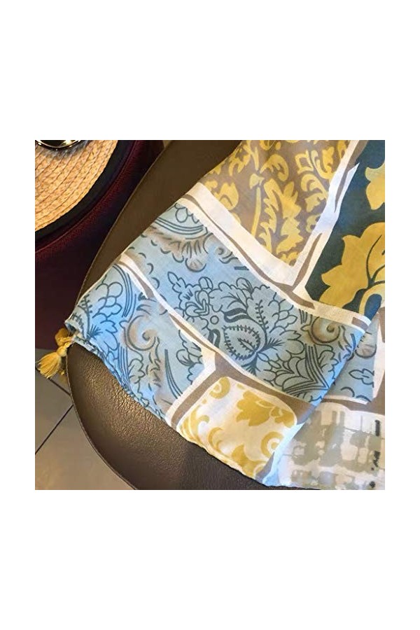 Mesdames Mode Floral Gland Châle Écharpe Automne Haute Pashmina Wraps et Hijabs