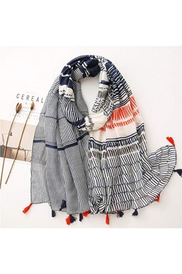 Femmes Mode rayé Ligne Patchwork Viscose châle écharpe Dame Imprimer Doux Pashmina étole Wrap Bandana