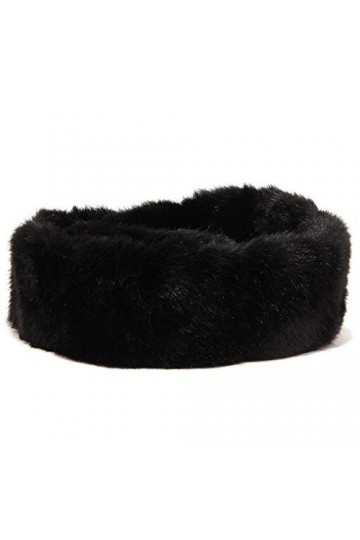 A&L 4655S collo donna LA FABRIQUE pelo ecologico nero scaldacollo scarf woman [TAGLIA UNICA]