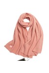 YLiansong-home Dames Écharpe Écharpe en tricoté féminine Foulard de châle de Dames de Couleur Massif adaptée à lautomne et à