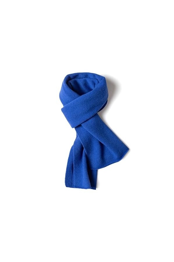 OSKOE Écharpe en cachemire de couleur unie, écharpe tricotée longue de 26 * 152cm/10.2 * 59.8 pouces for hommes et femmes en 