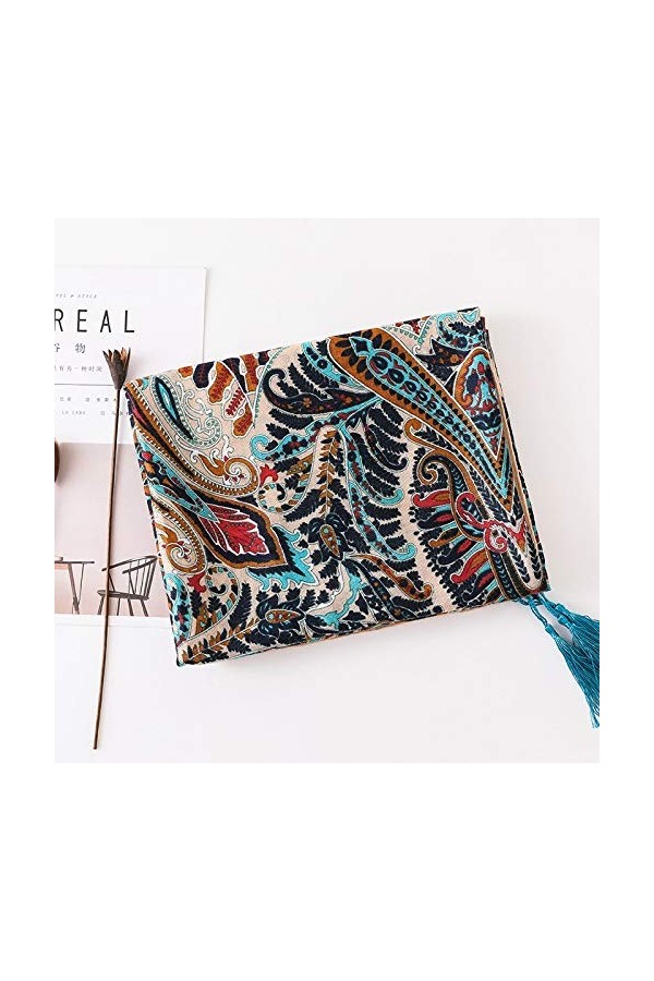 Dames Mode Plaine Gland Viscose châle écharpe Automne Hiver Imprimer Chaud épais Pashmina étole Hijab