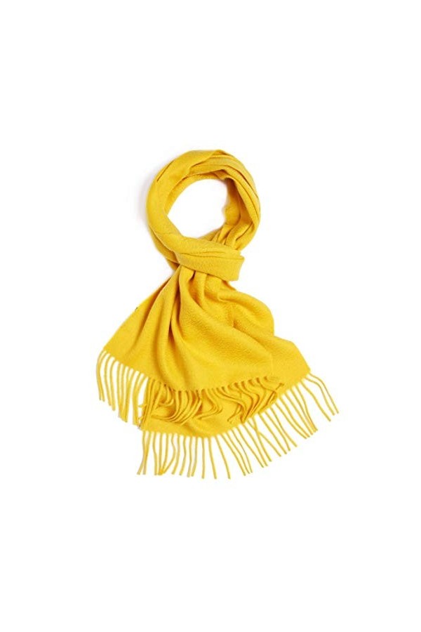 JUGUU Schal Frauen Winterécharpe De Couleur Unie Large En Cachemire 32 Couleurs Pour Hommes Et Femmes-25 Brown_30 * 180 Cm