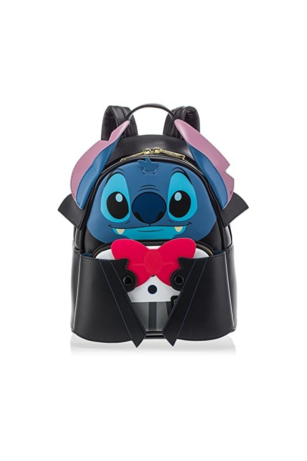 Loungefly Disney Vampire Stitch Bowtie Womens Double Strap Shoulder Bag Purse