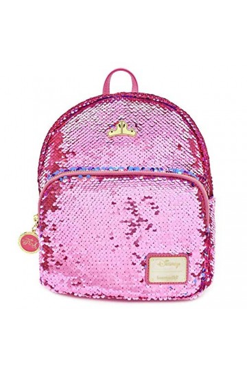 Loungefly Zainetto, Sac à Main Femme, Couleur Rose/Violet/Or, Taille Unique