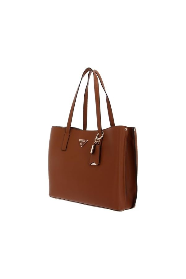 GUESS Meridian Girlfriend Tote Cognac