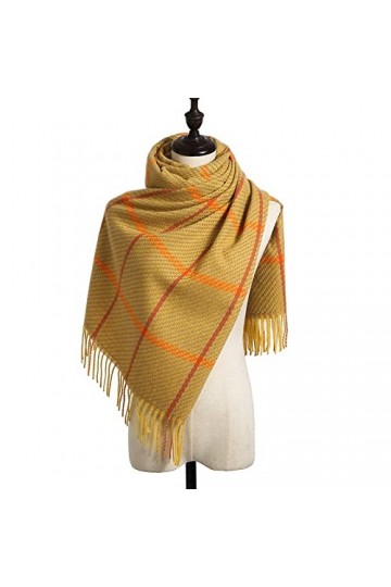 Foulard Femme Cheveux Echarpe Soie Femmes Long Chaud Doux De Luxe Classique Motif Châle Wrap Épaissi Grand Plaid Dames Écharp