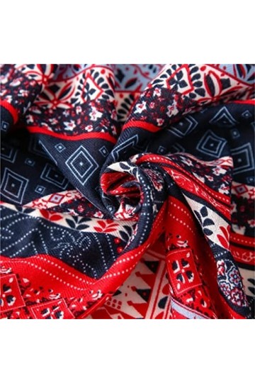 MIHOTA Châle Écharpe Été Automne Africain Ethnique Floral Viscose Châle Écharpe Femmes Imprimer Hijab Chaud et Wraps Color :