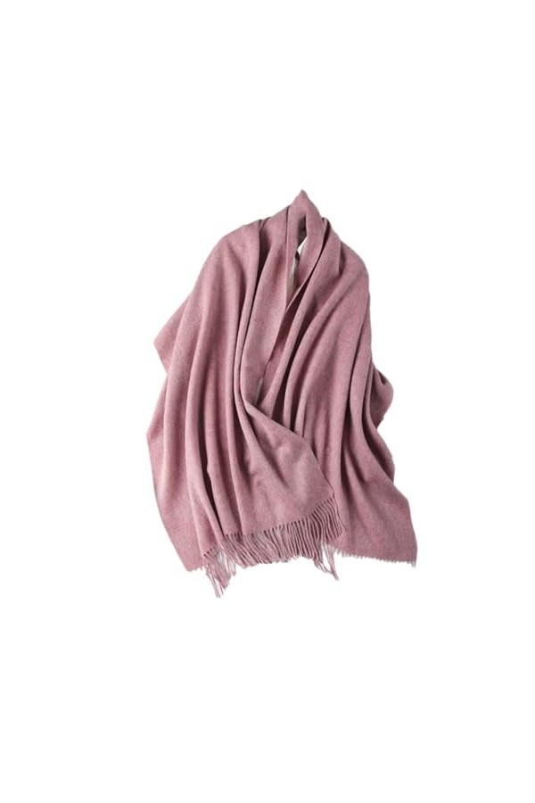 Châles en laine tricotée pour femme, automne hiver, doux, solide, écharpes pour hommes, chaudes, à carreaux, pompons, silenci