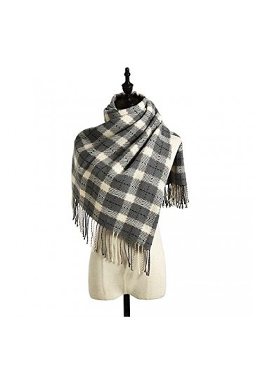 Écharpe de Noël Écharpe dhiver Femmes Écharpes à Carreaux Chauds Hiver Automne Écharpes Tartan Chaudes Wrap Châle Écharpes D