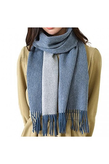 Écharpe en Soie, Écharpe Femmes Écharpe Douce Écharpes en Cachemire&nbsp;，Femmes Laine Chaude Spinning Tassel Long Châle Applicabl