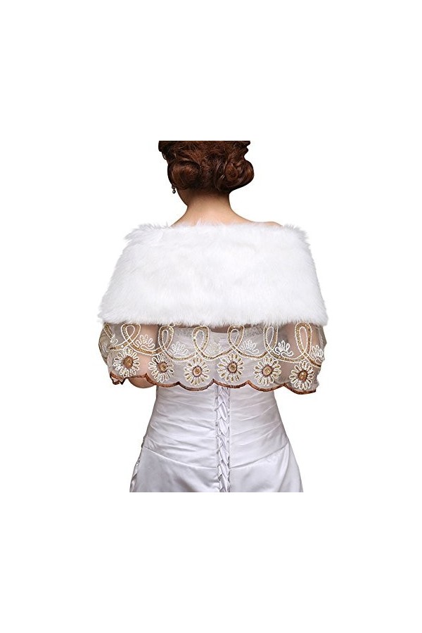 Insun - Pashmina - Femme - Ecru - Taille Unique