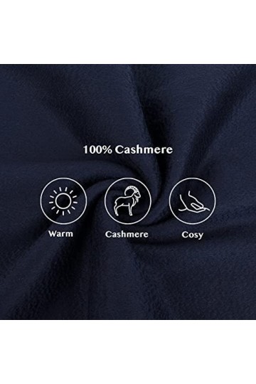 Écharpe pashmina 100 % pur cachemire – Écharpe classique et douce, cadeau pour homme.