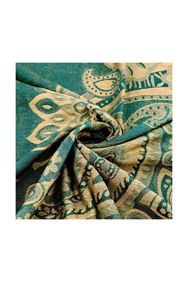 Ciormis Écharpes et châle cachemire doux et léger pour robes de soirée de mariage, J Paisley vert foncé