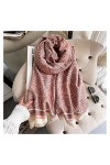 ZZLLFF Mode Tassels Cachemire Écharpe Femmes Nouveau Chaude Charcades Épais Chapeaux Wraps Lady Design Print Pashmina Couvert