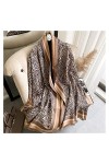 ZZLLFF Mode Tassels Cachemire Écharpe Femmes Nouveau Chaude Charcades Épais Chapeaux Wraps Lady Design Print Pashmina Couvert