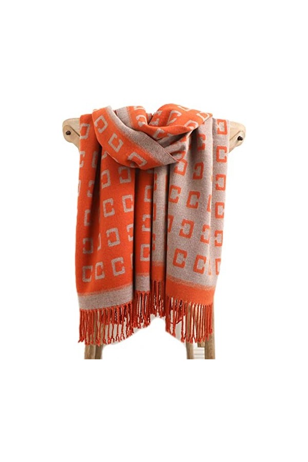 Tbkoly Écharpe en Cachemire à la Mode for Femmes, écharpe Chaude en Cachemire Pashmina for Femme Color : WT28-1, Size : A 