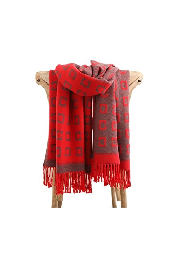 Tbkoly Écharpe en Cachemire à la Mode for Femmes, écharpe Chaude en Cachemire Pashmina for Femme Color : WT28-1, Size : A 