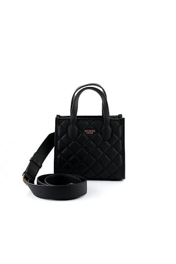GUESS Silvana Two Compartment Mini Tote Black