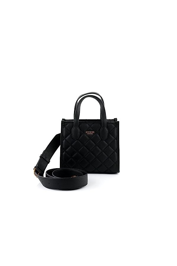 GUESS Silvana Two Compartment Mini Tote Black