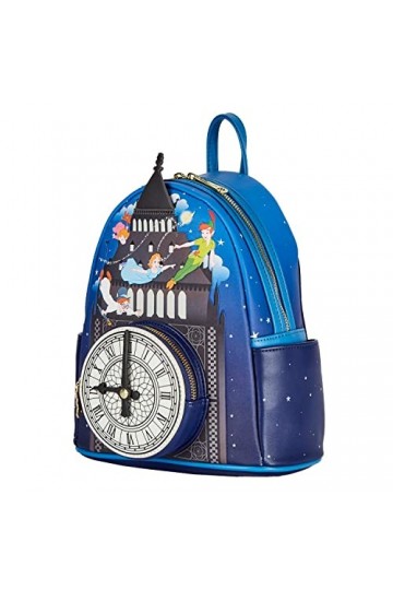 Mini mochila con reloj luminoso loungefly funko disney peter pan