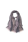Foulard en Soie, Écharpes de Couverture pour Hommes et Femmes Couleur Unie Châle en Laine Tartan Carreaux Wraps Pashmina Écha