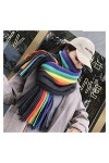 ZZLLFF 45 * 20 0CM Femme Femme Automne Hiver Plaid Echarpe Cachemire tricoté Couverture Couverture Chaude Chapeaux Soft Soft 